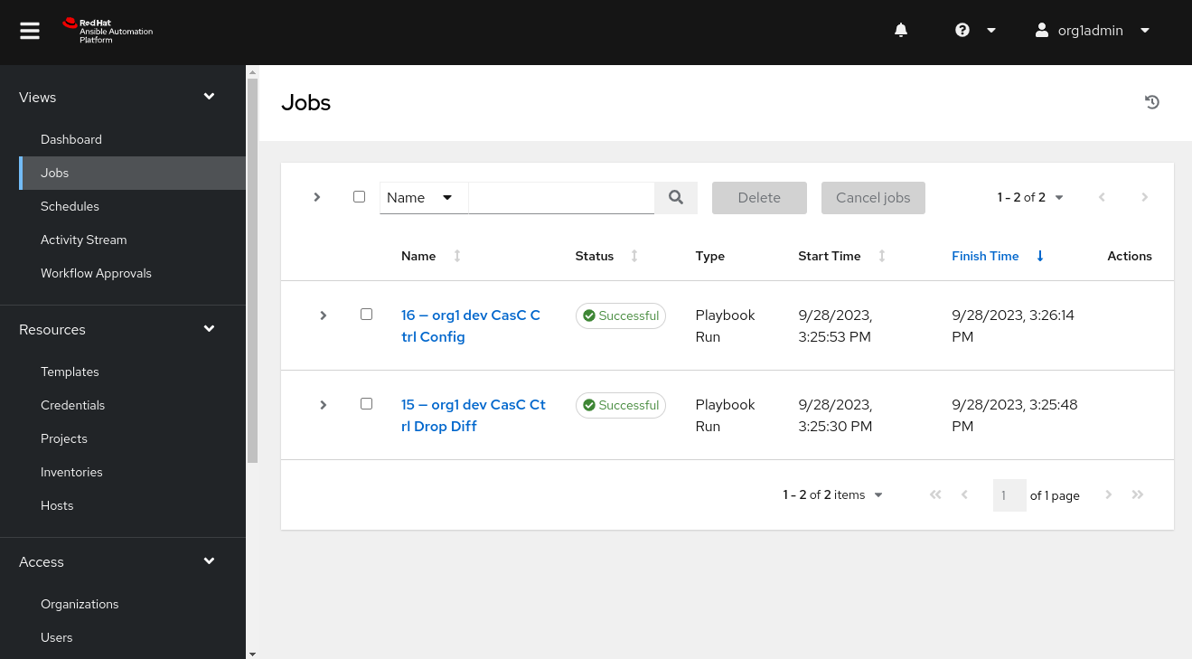CasC Jobs