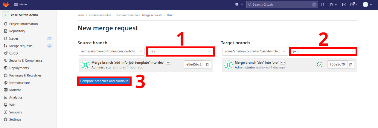New Merge Request Pro